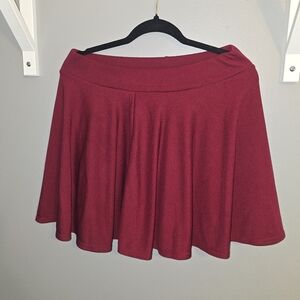 Elegant Burgandy Women's Skirt